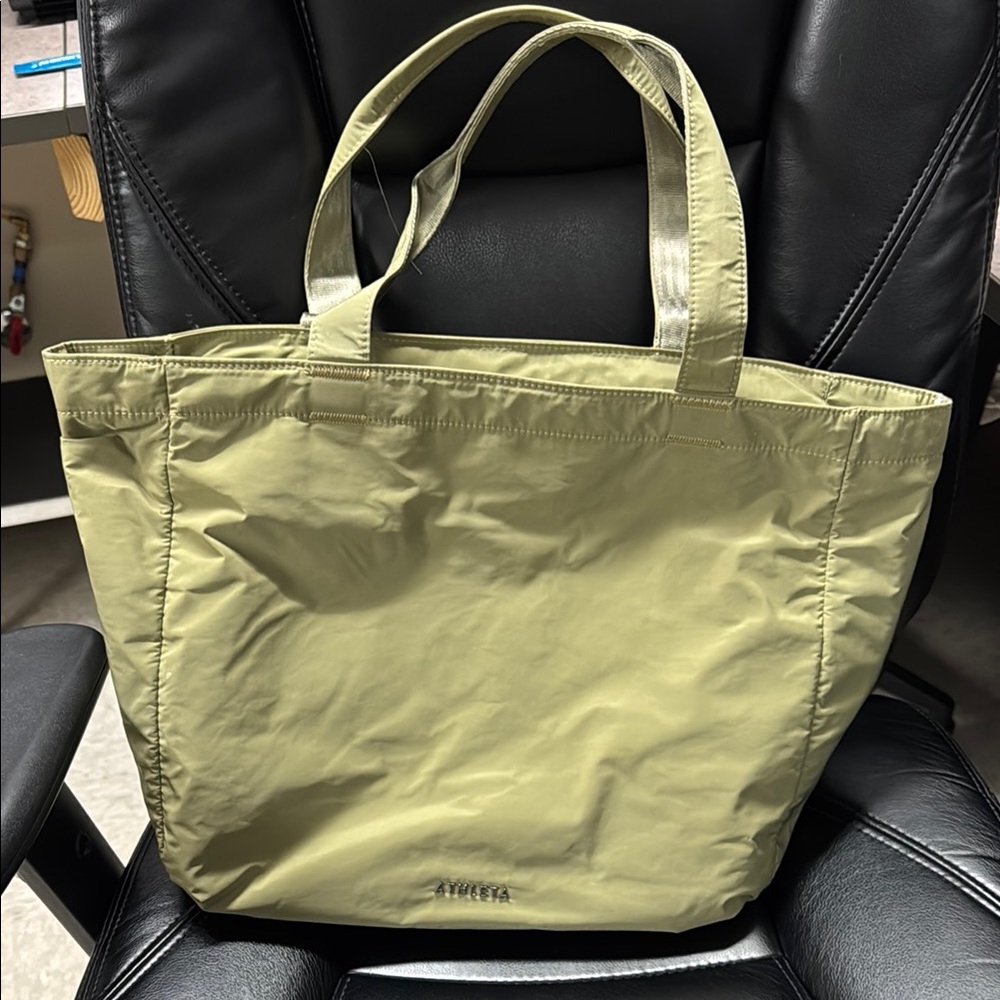 Athleta Olive Green Tote Bag